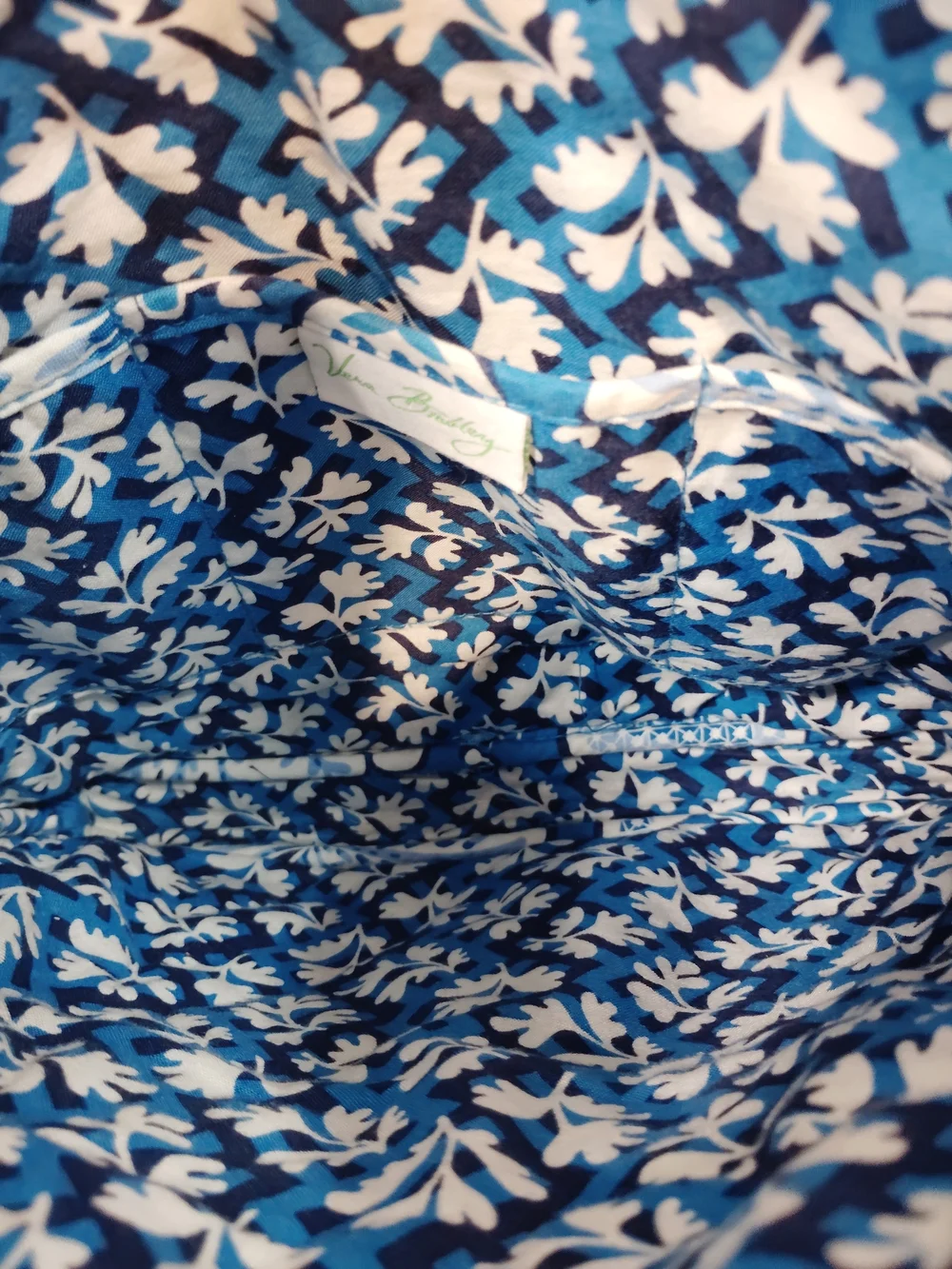 Vera Bradley Blue and White Quilted Crossbody Bag